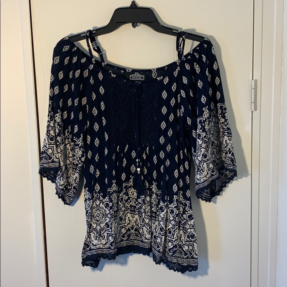 Blue and White Angie Top.